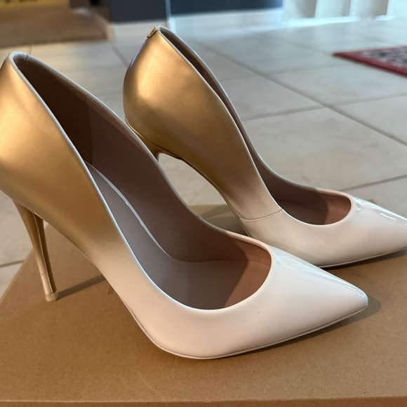 Aldo gold and white ombré heels - Picture 3 of 5